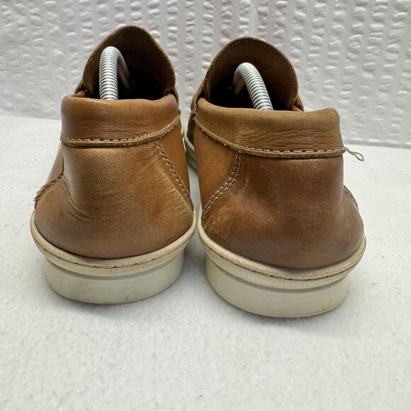 Sandro Moscoloni Honey Brown Leather Camilo Penny Loafers Sz. 11D - Picture 3 of 6